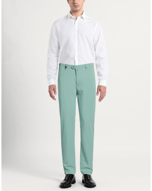 Barbati Green Pants Polyester, Viscose, Elastane for men