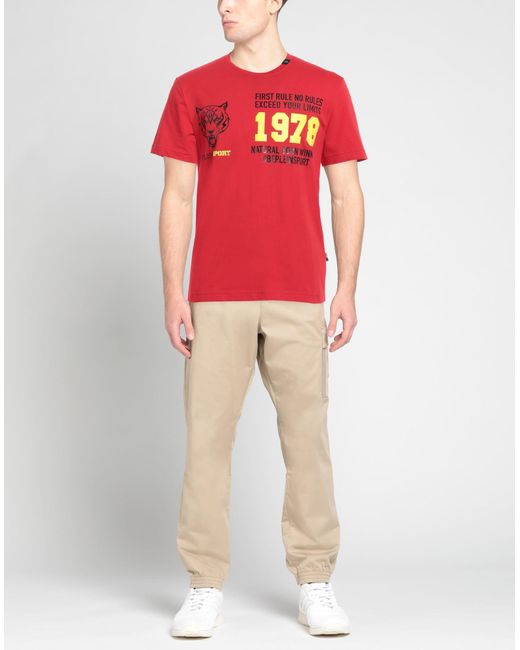 Philipp Plein Red T-shirt for men