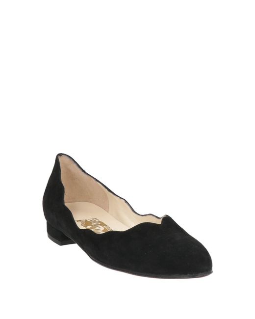 Ferragamo Black Ballet Flats