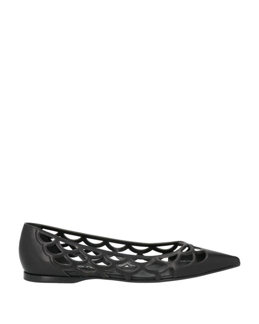 Sergio Rossi Black Ballet Flats