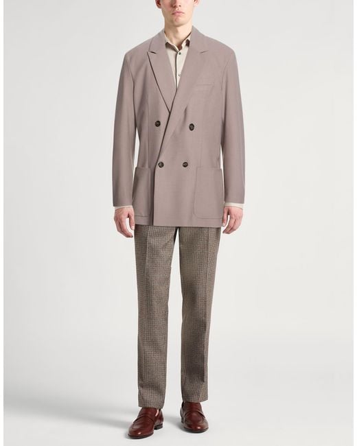 Paolo Pecora Brown Blazers for men