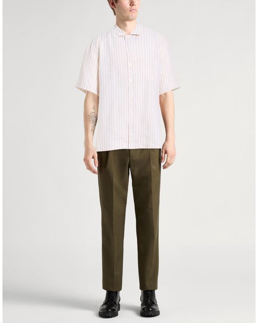 Lardini White Shirt Linen for men