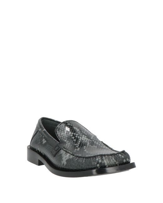 The Attico Gray Loafers Leather