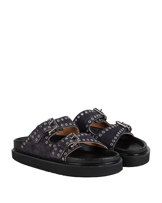 Isabel Marant Black Sandals Calfskin