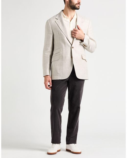Brunello Cucinelli Natural Blazers for men
