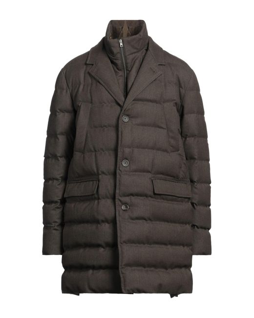 Herno Gray Puffer Wool, Polyester, Elastane for men