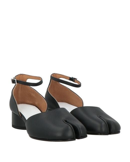 Maison Margiela Black Tabi Ankle-strap Shoes