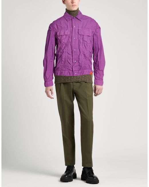 Aspesi Purple Jacket Cotton for men