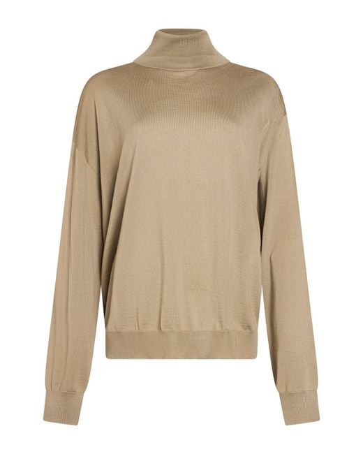 Sofie D'Hoore Natural Khaki Turtleneck Wool