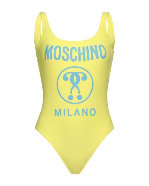Moschino Yellow One-piece Swimsuit