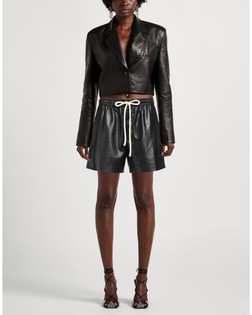 Nanushka Black Shorts & Bermuda Shorts