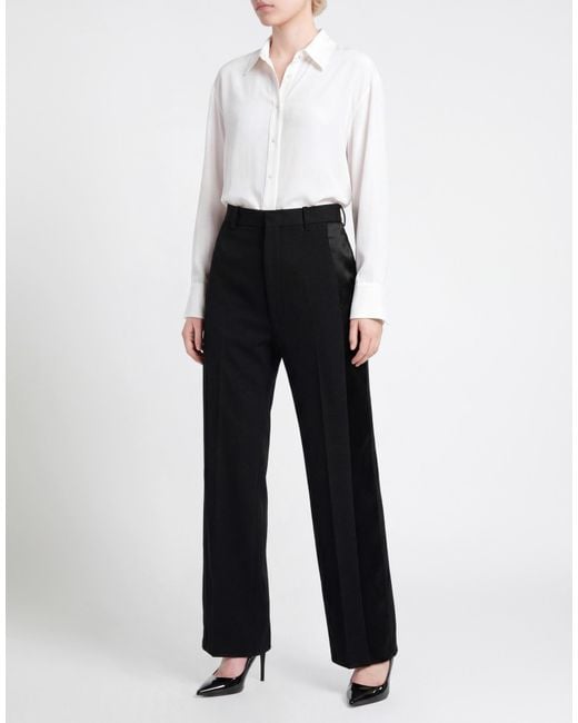 Phoebe Philo Black Pants Wool, Viscose