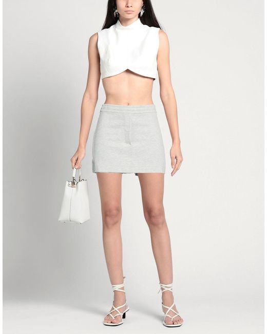 Patrizia Pepe White Light Shorts & Bermuda Shorts Viscose, Polyamide, Elastane