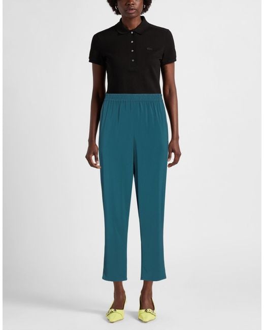 Gianluca Capannolo Blue Tapered Crepe High-Waisted Pants