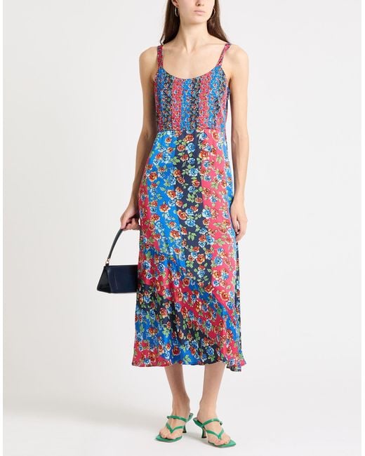 MAX&Co. Blue Midi Dress Viscose