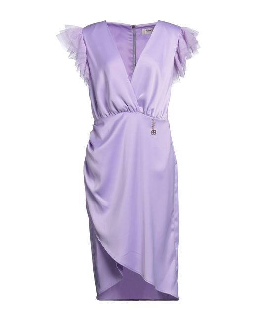 Fracomina Purple Midi Dress