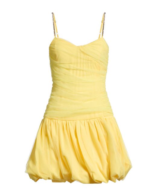 Blugirl Blumarine Yellow Mini Dress Polyamide