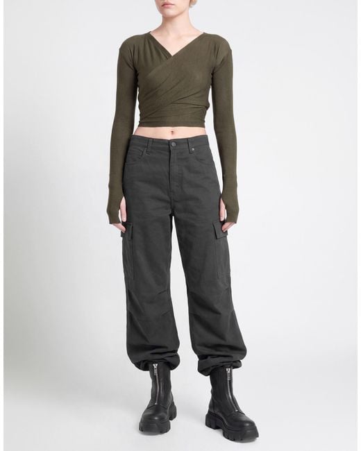 Rick Owens Green Wrap Cardigans
