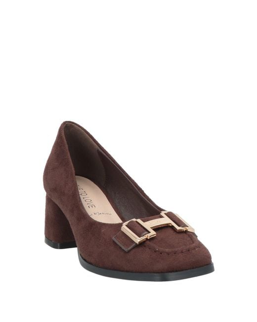 Gai Mattiolo Brown Pumps Textile Fibers