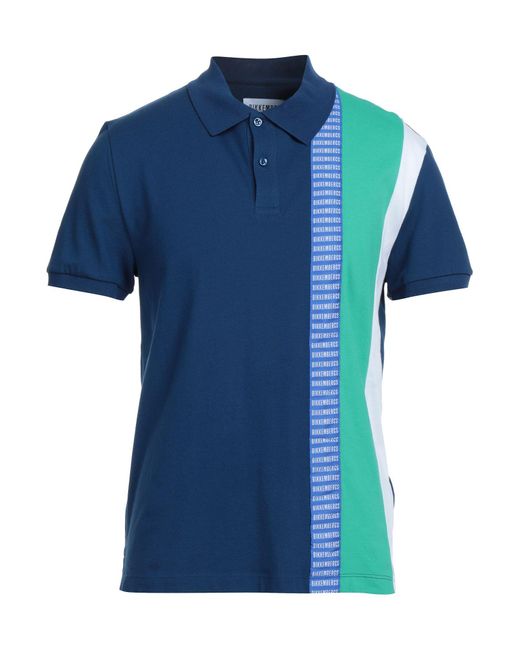 Pullover Bikkembergs de Tejido sintético de color Azul para hombre Hombre Ropa de Camisetas y polos de Polos 