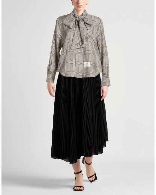 Thom Browne Gray Shirt Silk