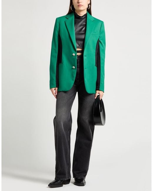 Koche Green Blazer Polyester, Virgin Wool, Elastane, Cotton