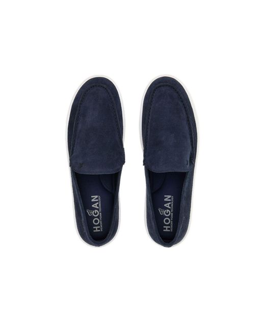 Mocassins Hogan pour homme en coloris Blue