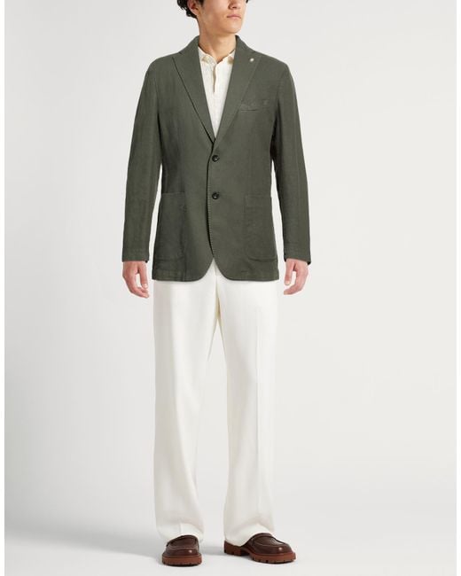 Manuel Ritz Green Blazers for men