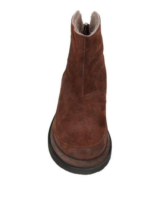 Moma Brown Chocolate Ankle Boots Leather for men