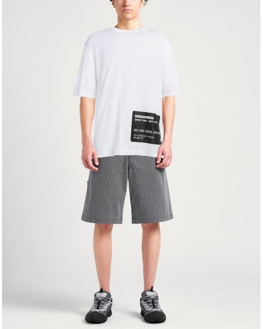 DSquared² White T-Shirt Cotton for men