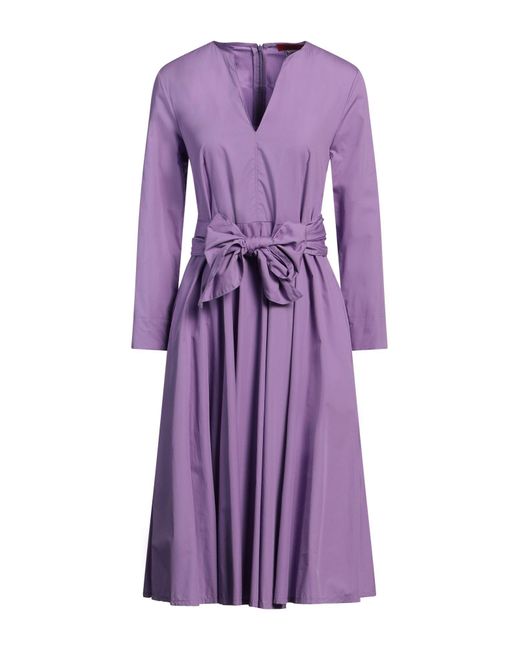 MAX&Co. Purple Midi Dress Cotton
