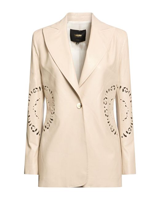 Babylon Natural Blazer Polyurethane, Viscose