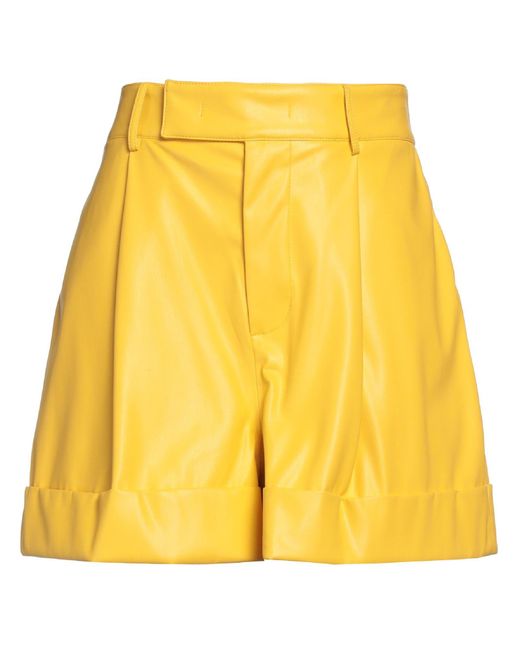 Jijil Yellow Shorts & Bermuda Shorts