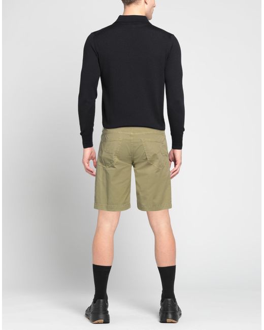 Jacob Coh?n Natural Military Shorts & Bermuda Shorts Cotton, Elastane, Polyester for men