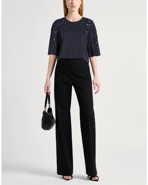 Sandro Blue Midnight T-Shirt Cotton, Polyester