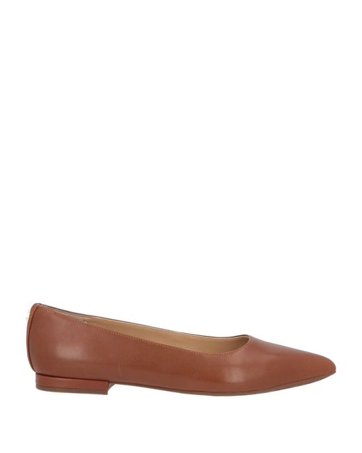 Ralph Lauren Brown Ballet Flats