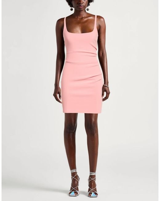 open lace back dress Karina Mini Dress in Orchid Pink
