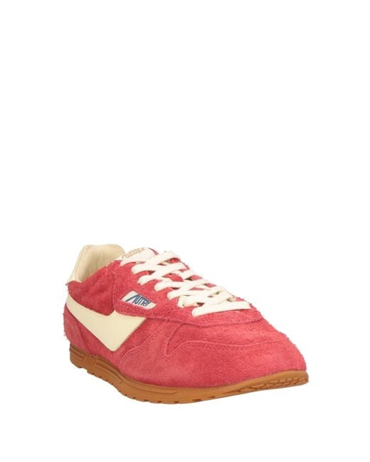 Autry Red Sneakers Leather for men