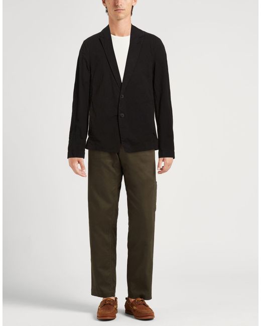 Transit Black Blazer Cotton, Elastane for men