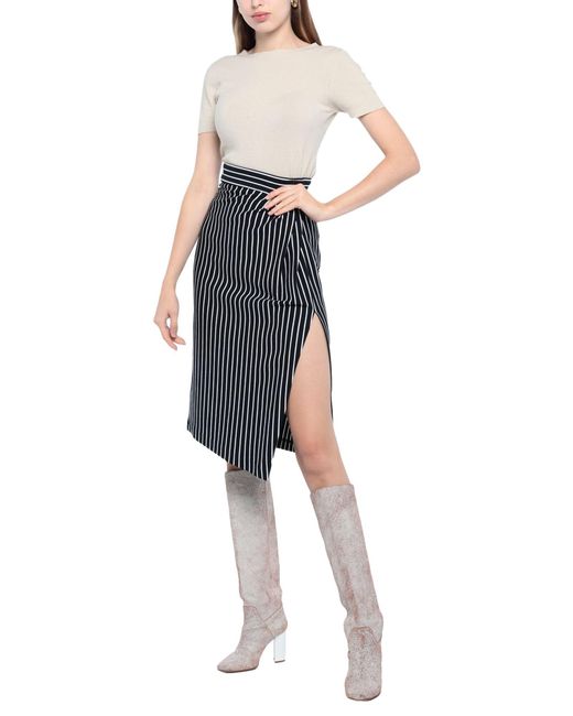 .., merci italia Blue Midi Skirt
