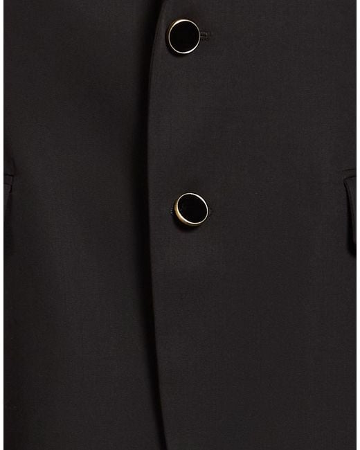 Lardini Black Blazer Virgin Wool for men
