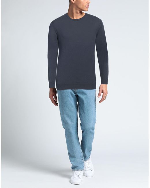 Daniele Fiesoli Blue Midnight Sweater Cotton for men