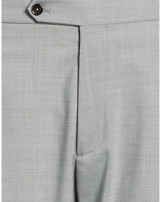 Berwich Gray Pants Polyester, Wool, Elastane for men