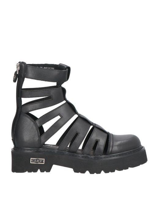 Cult Black Ankle Boots Leather
