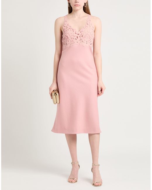Ermanno Scervino Pink Midi-Kleid