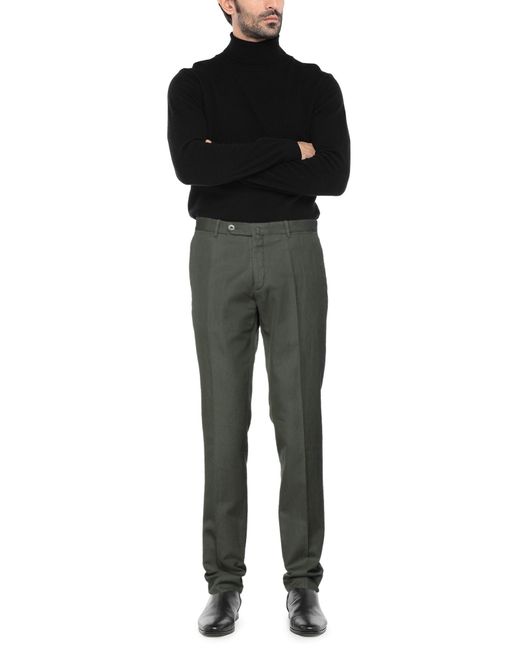 GTA IL PANTALONE Gray Military Pants Cotton, Linen for men