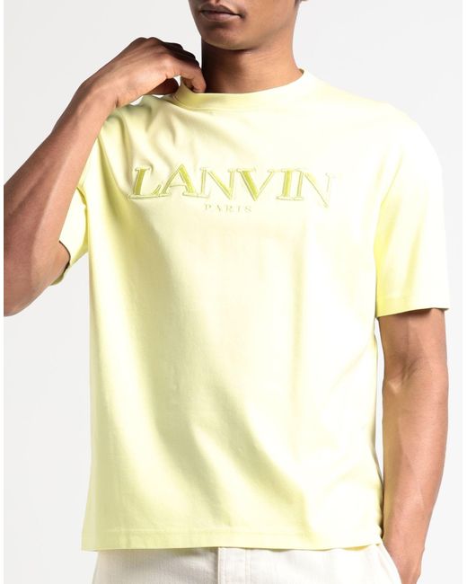 T-shirt Lanvin pour homme en coloris Yellow