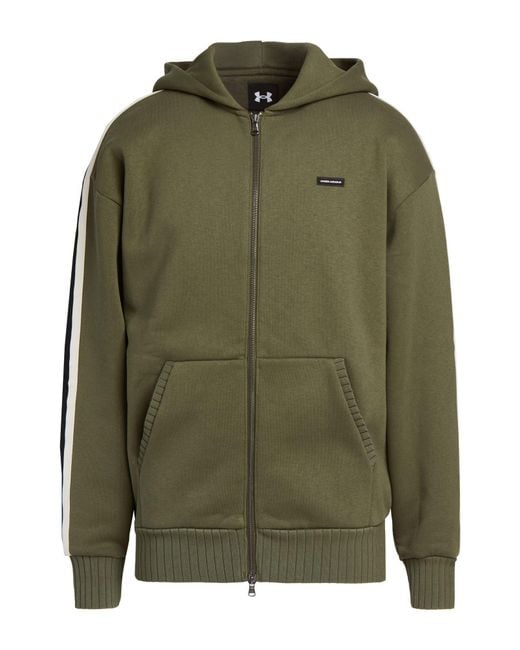 Under Armour Green Sweatshirt Cotton, Polyester for men