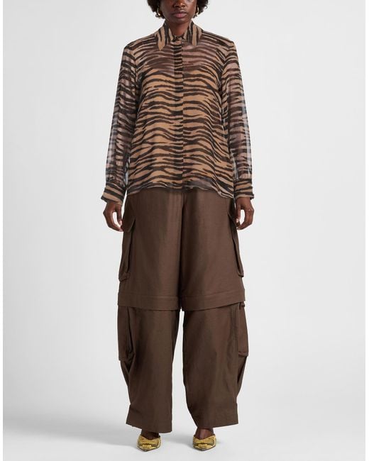 Max Mara Brown Shirt Silk