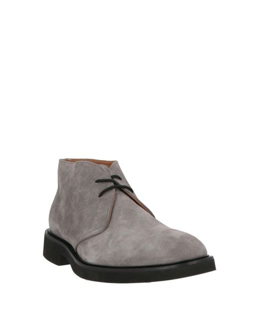 Doucal's Gray Ankle Boots for men